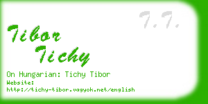 tibor tichy business card